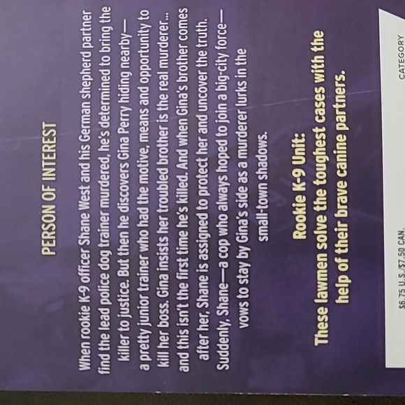 Love Inspired Suspense Rookie K-9 Larger Print 7 Paperback Books - Picture 5 of 12